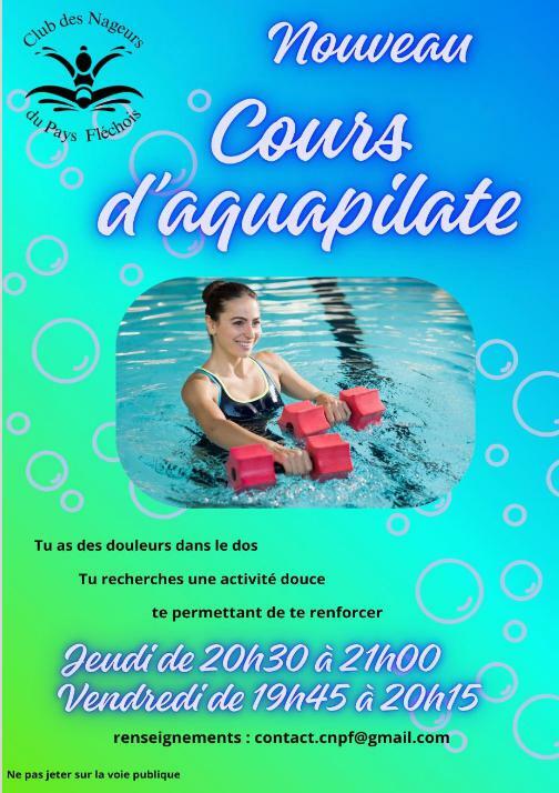 Aquapilate ! n'hésitez pas à nous rejoindre à compter du mois de décembre/janvier 2026