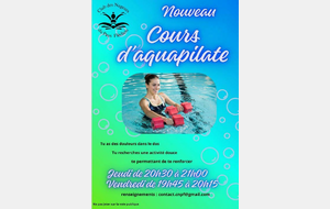 Aquapilate ! n'hésitez pas à nous rejoindre à compter du mois de décembre/janvier 2026