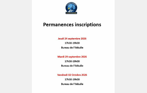 Séance d'inscription