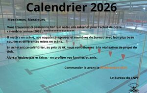 Calendrier 2026
