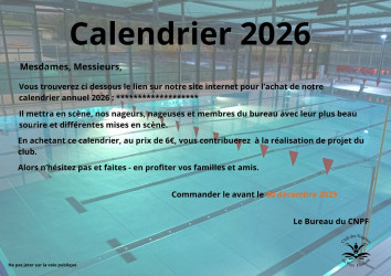Calendrier 2026